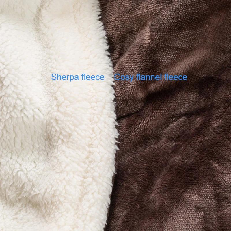 SAA King Size Flannel Heated Throw Electric Blanket For Winter