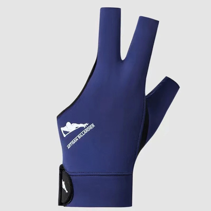 Wholesale Top Quality Colorful 3 Fingers Billiard Pool-gloves Open Finger Snooker gloves With Smooth Spandex Cue Gloves