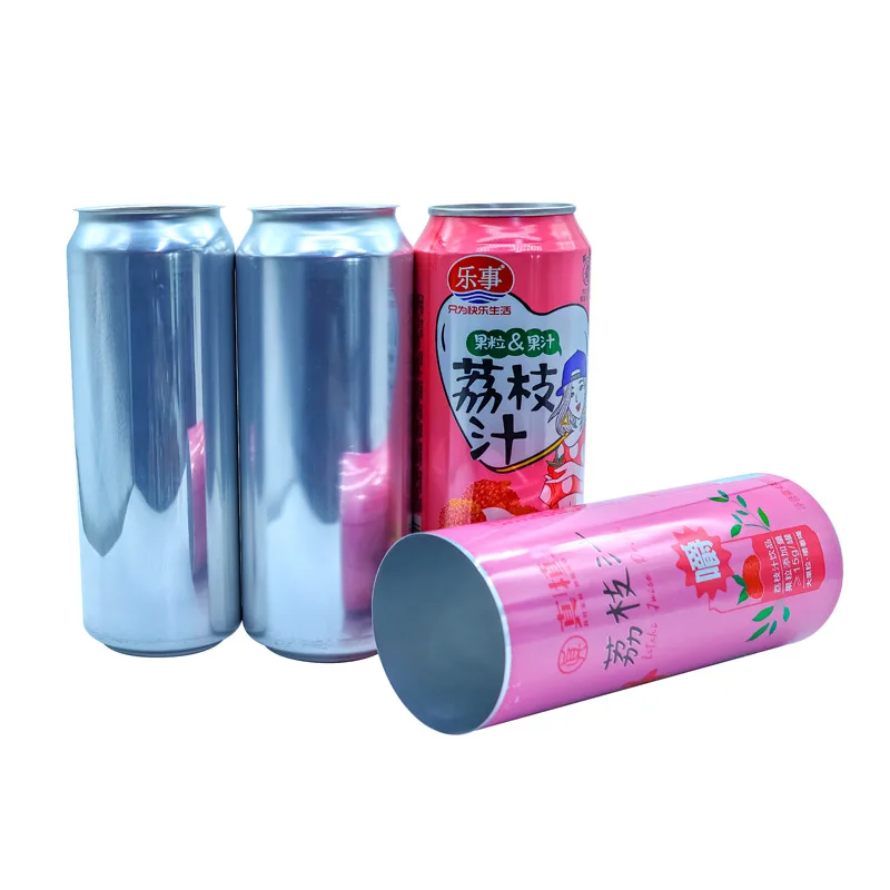 Empty printed Aluminum metal Can 330ml 250ml 355ml 500ml standard sleek cans With Eoe Lid For soda drink Beverage Beer Packaging