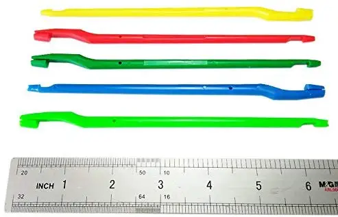 SAMSFX Fishing 10 Pieces x Plastic Multicolor Fishing Hook Disgorgers Detacher Dehooker Hook Removal Tool
