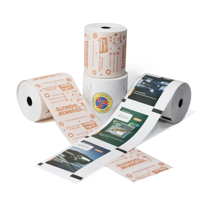 Waterproof Premium Quality Paper Roll 80x60 80x80 57x50 ATM Thermal Paper Roll For Fax Machine