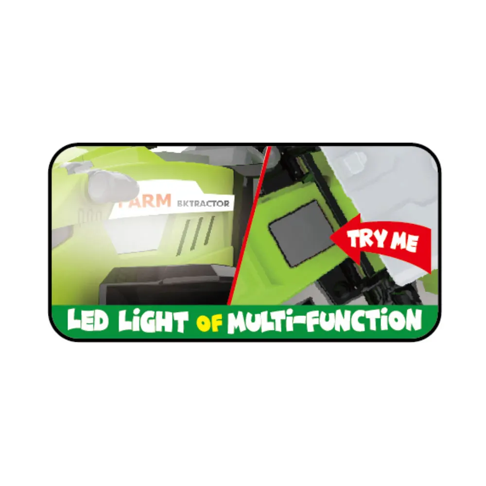 Farm play set plastic friction toy loader tractor