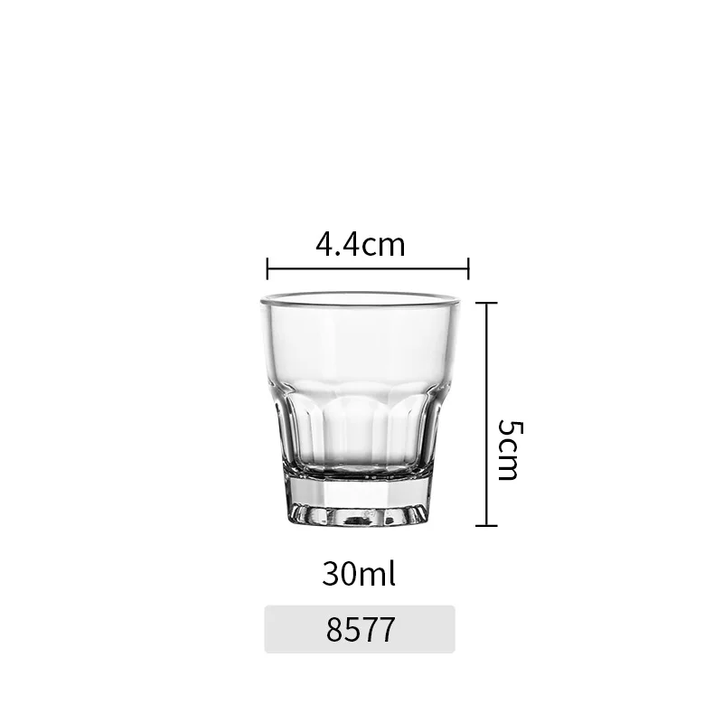 Heavy base pc cocktail special liquor thick bottom bullet cup straight acrylic plastic shot glasses