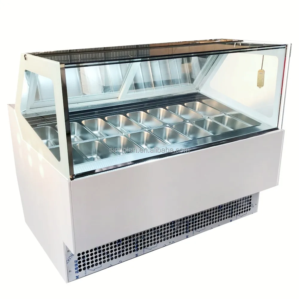 Supermarket Equipment Ice Cream Display Cabinet Commercial Ice Cream Refrigerator Scoop Freezer