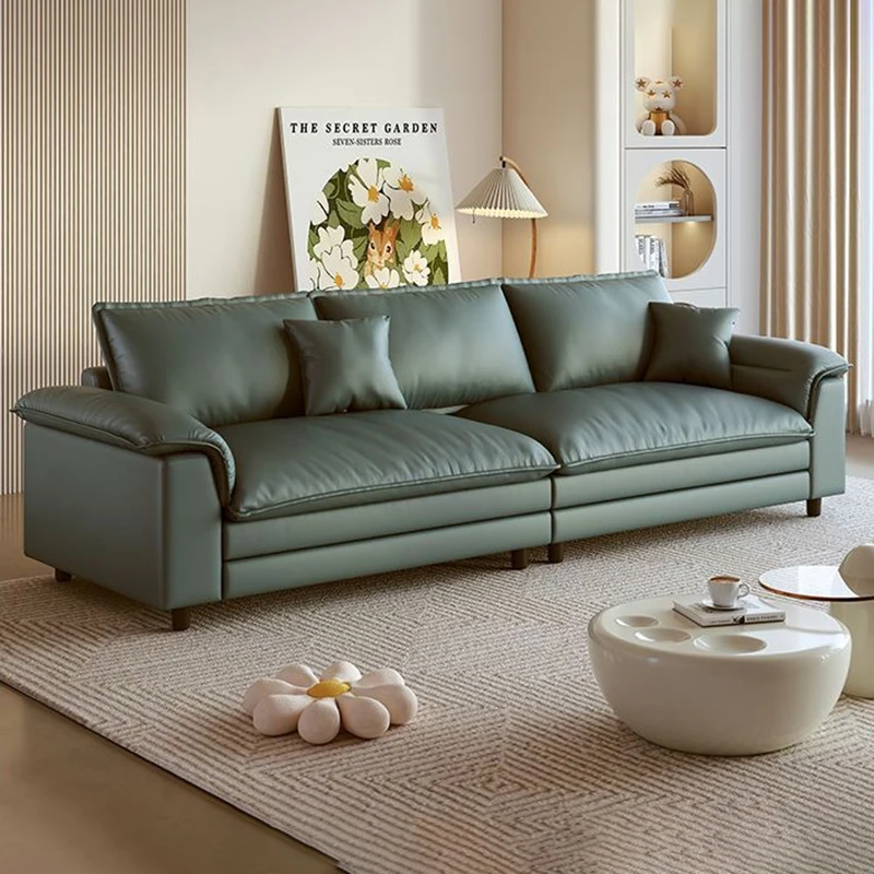 Living Room Elephant Ear Sofa 1/2/3/4/5 Seater Couch with Footstool Oversize Futon Couch Lounge Sofa Loveseat Sofa Accent Chair