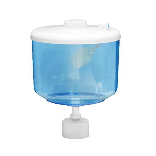 Clear water dispenser pot with float switch