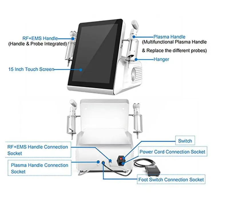 Jett Face Lift RF EMS Plasma Skin Care Cold Therapy For Scar Healing Nuevos Dispositivos De Facial Professional Pen Mole Removal