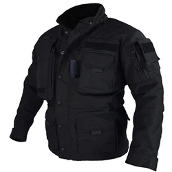 Мужская армейская тактическая куртка с капюшоном и несколькими карманами