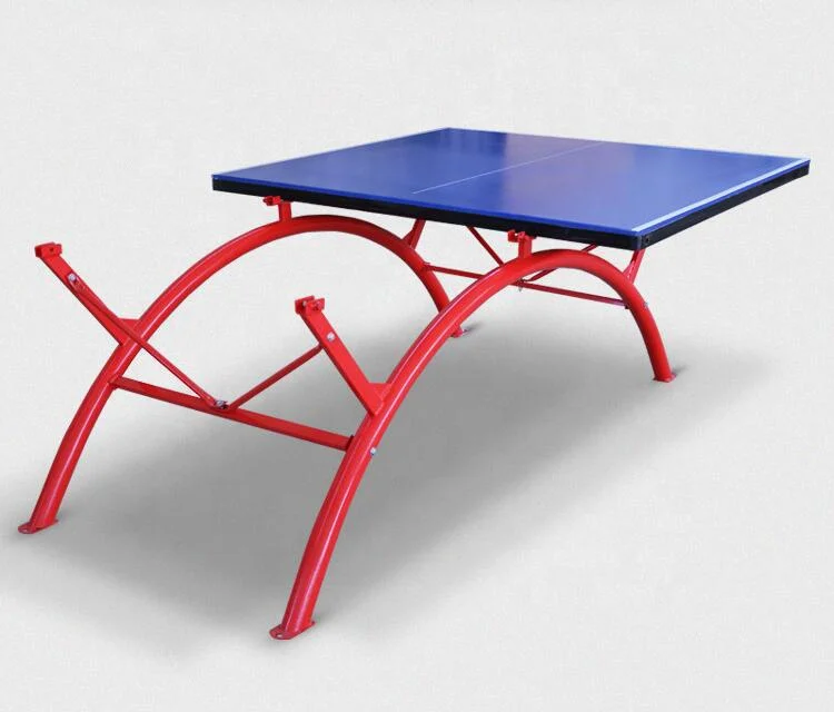 Removable Rainbow Ping Pong Table Legs SMC Outdoor Ping Pong Table