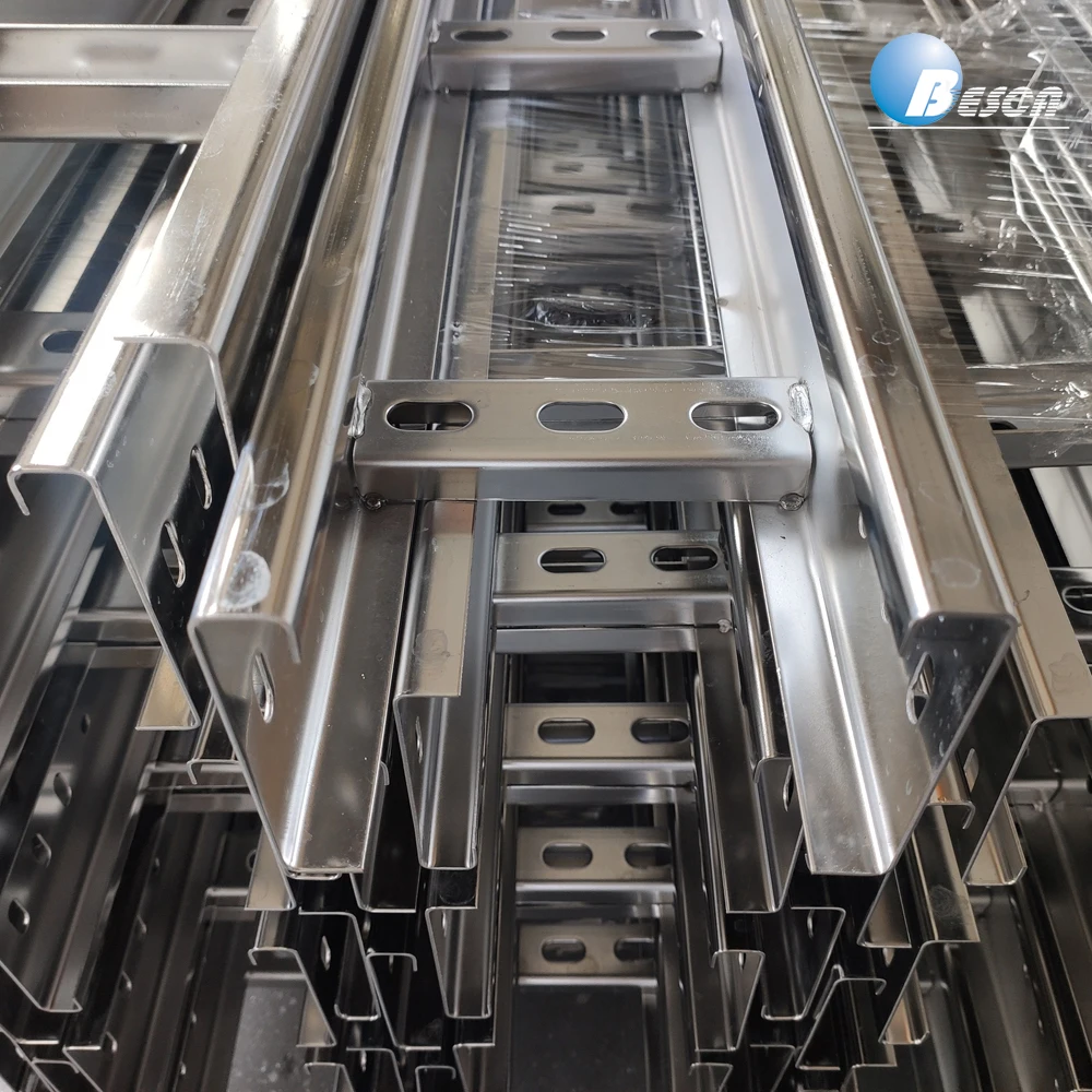 Гибкие кабельные лотки с горячим погружением оцинкованные после изготовления лестничного типа аксессуары для системы сертификатом UL CS