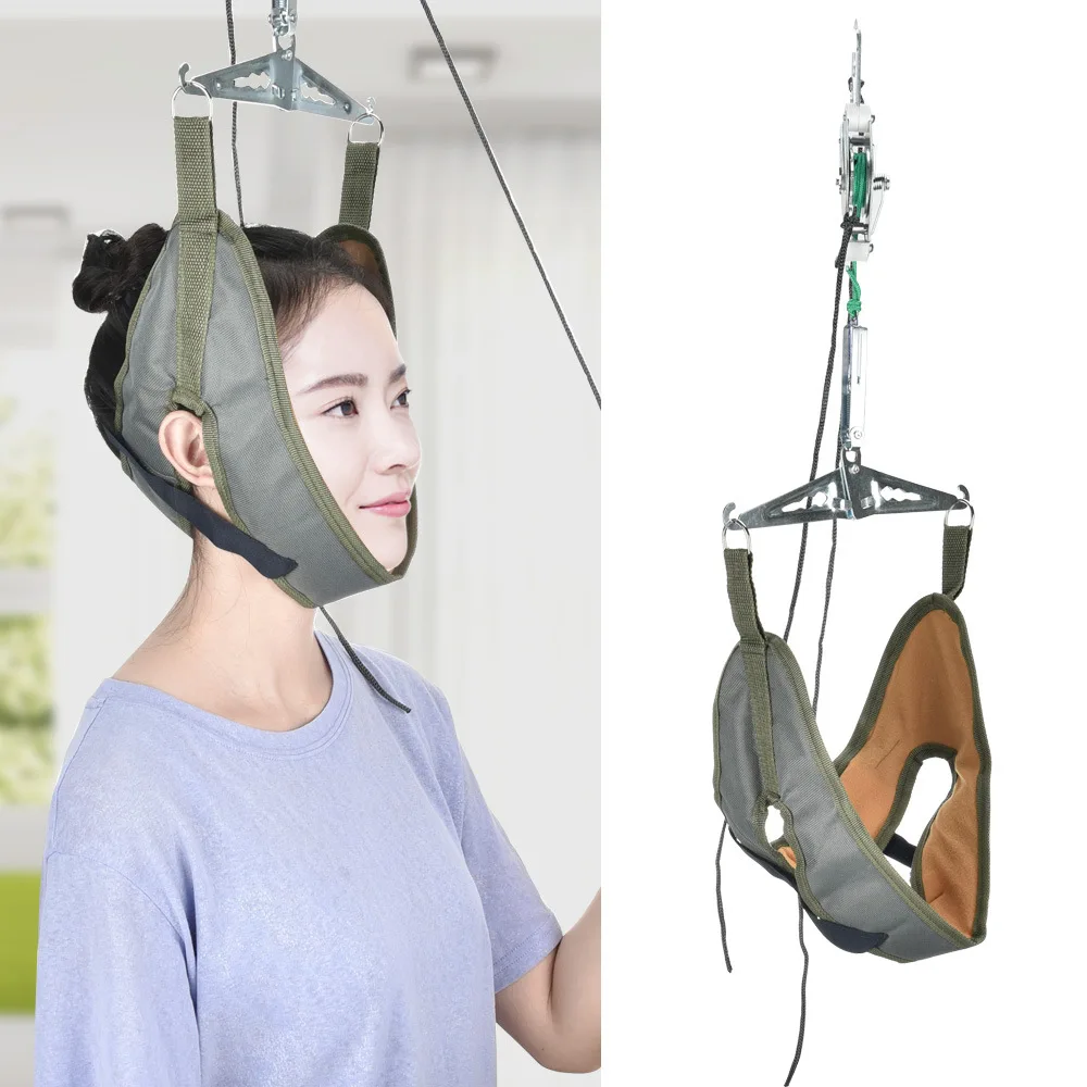 Medical door hanging cervical traction stretcher home cervical support belt safety rope