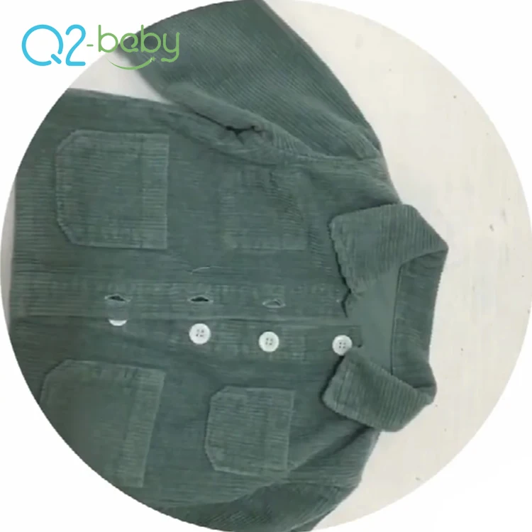 
Q2-baby Korean Version Single Breasted Turn-down Collar Solid Color Boys Girls Jackets Coats 