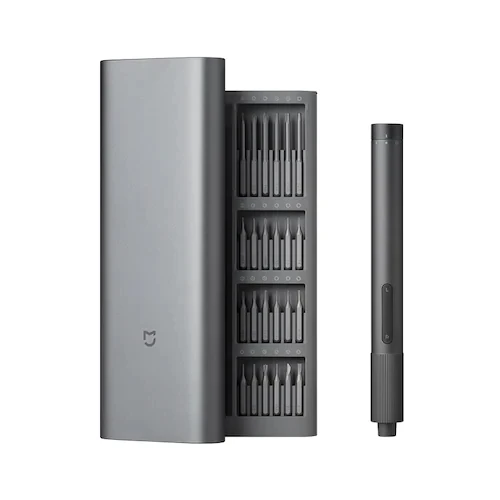 Xiaomi Mijia Electrical Precision Screwdriver Kit 2 Gear Torque Type-C Charging Magnetic Aluminum Case Box 24 mijia screwdriver