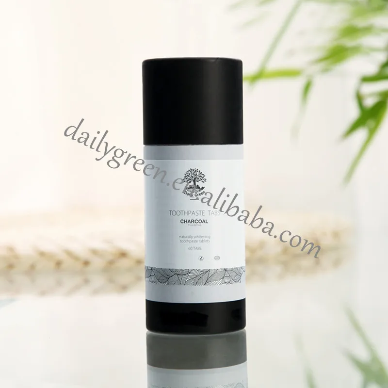 Chewable Toothpaste Tablets Fluoride Free All Natural SLS Free Mint Travel Sized Oral Care