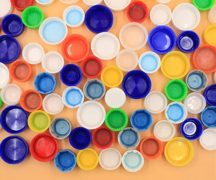 28MM PP/PE colorful white black yellow red blue screw cover caps plastic bottle cap