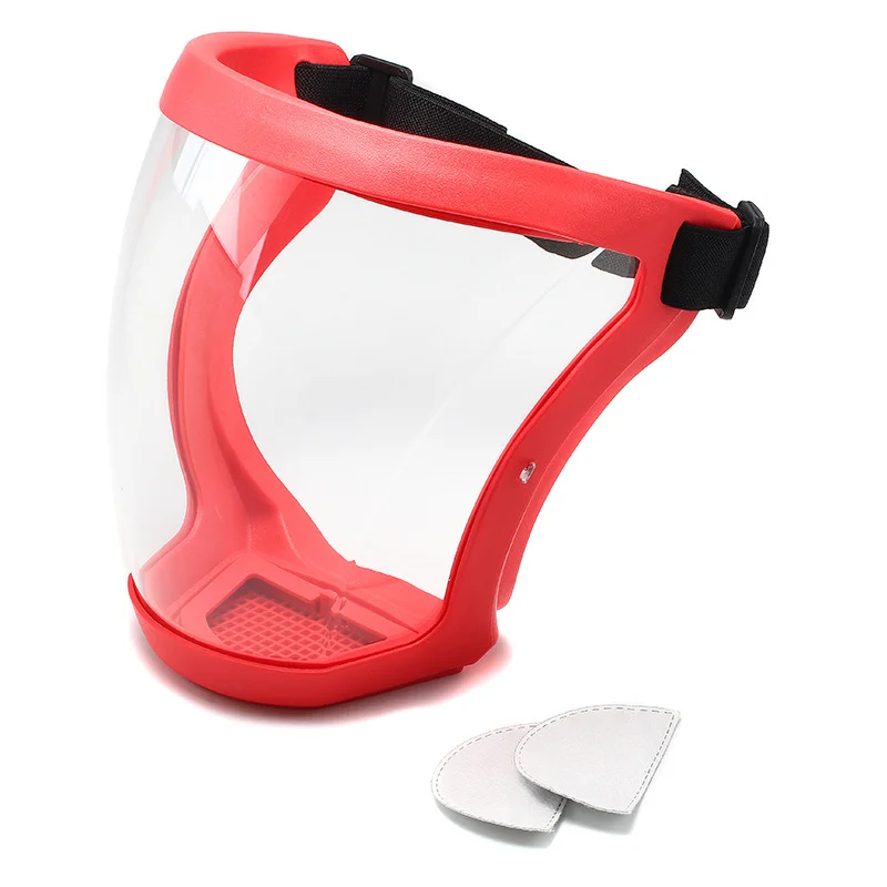Multipurpose Transparent Plastic Protective Face Shield Anti-Dust Full Face Mask for Sports Industrial Use Clear Face Shield