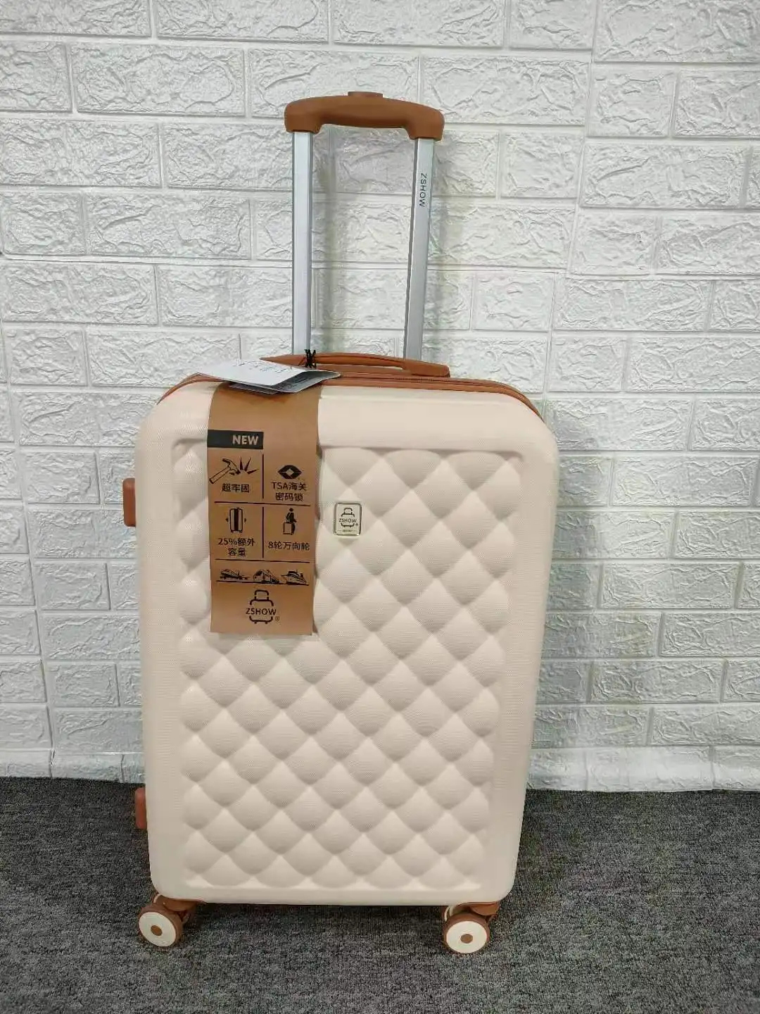 Export French trolley case expandable universal wheel ultra-quiet girls ins luggage 20 inch boarding suitcase