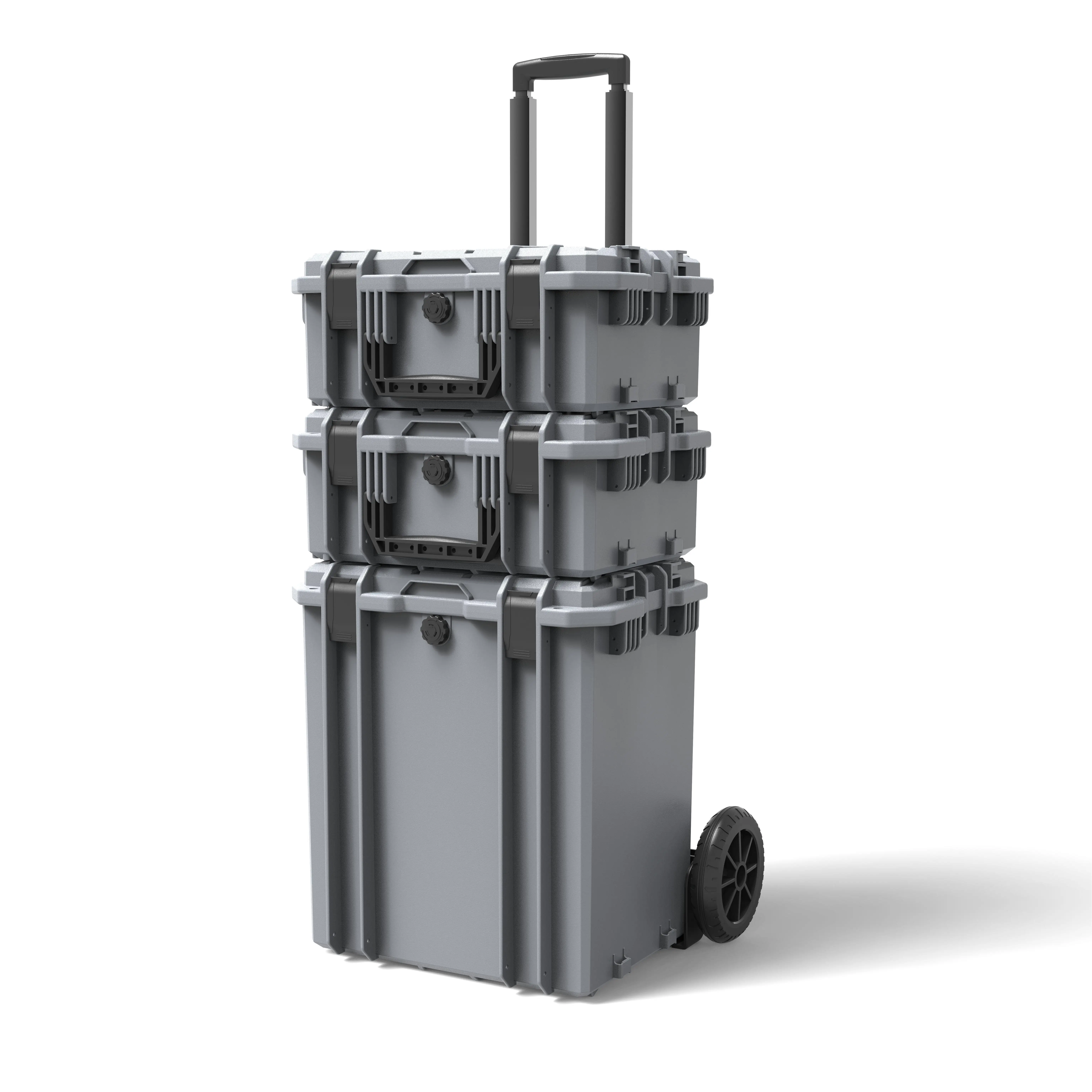 GLARY professional hard tool case box with wheels waterproof trolley tool case box shockproof large equipment case for tools