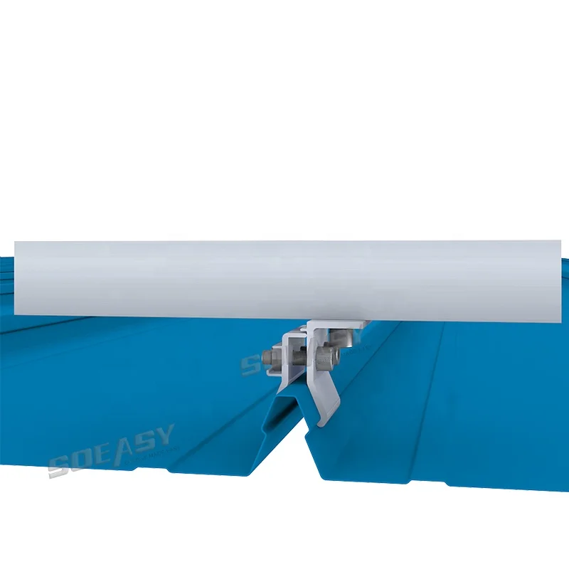 Soeasy aluminum solar panel roof mount clip lock pv system rack clamp