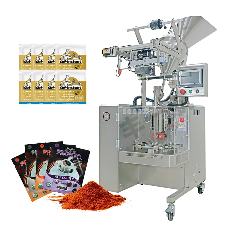 Coffee tea powder filling packaging machine 1-100g sachet bags vertical spiral filling packing machine