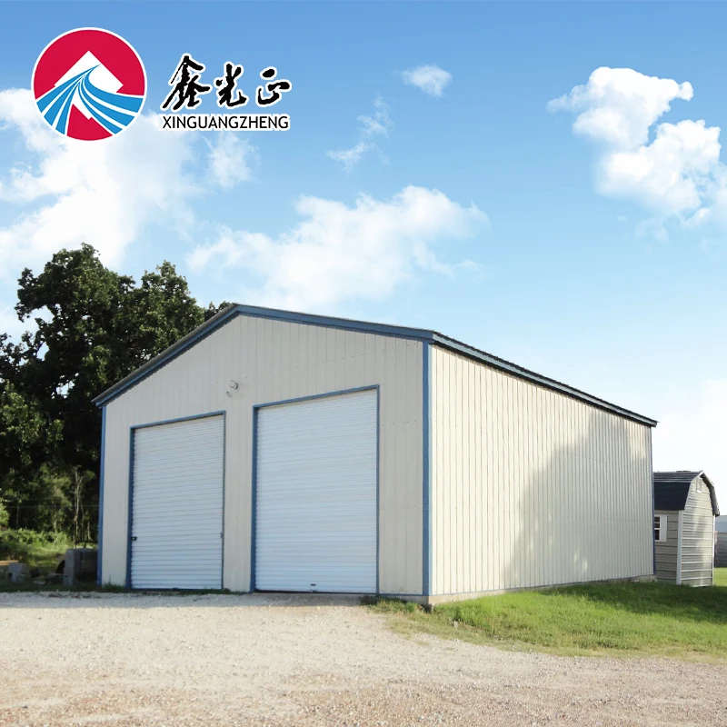 Industrial metal building GB standard car garage shelf carport light steel frame structure steel storage shed