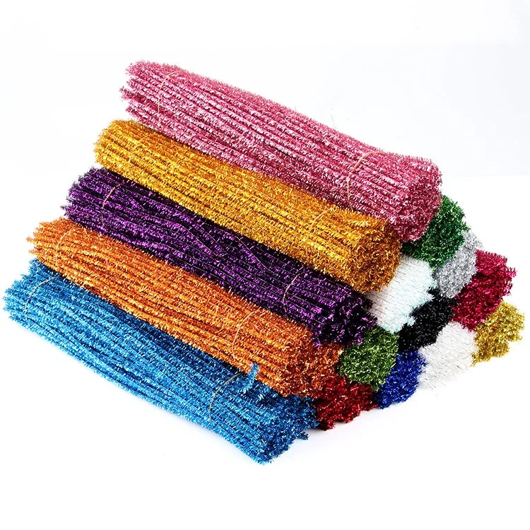 2023 New Diy Stuff Kid Creative Plush Chenille Sticks Stem Pipe Cleaner Hand Craft Accessories Child Toys Easter Spring Dec