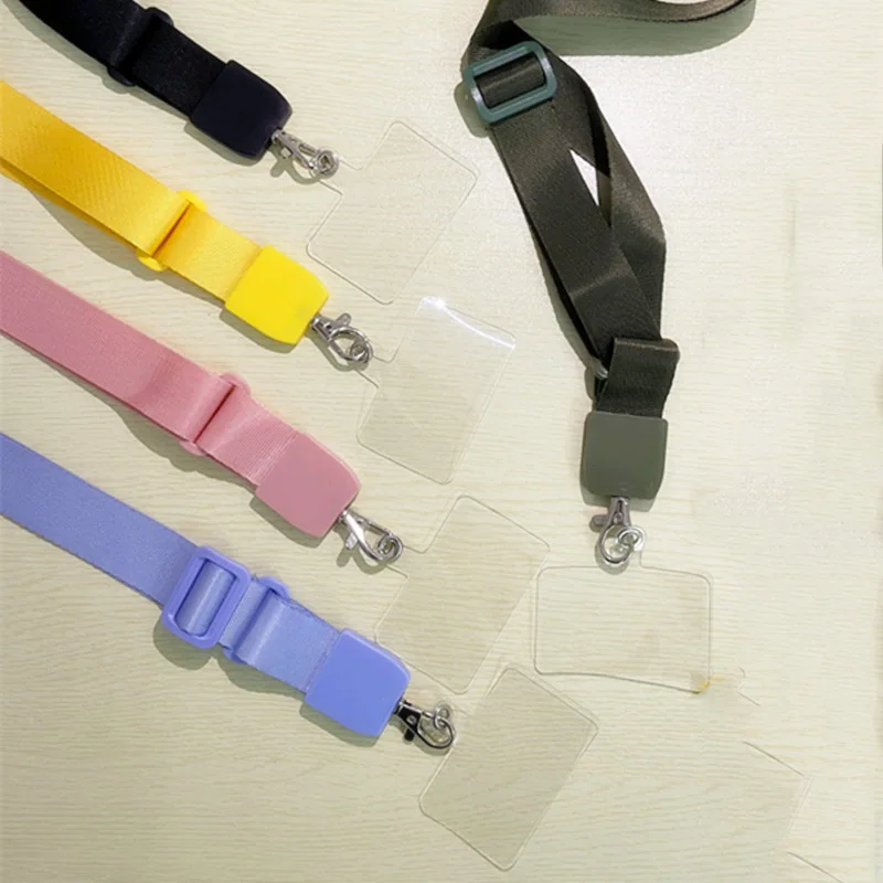 universal adjustable shoulder neck strap detachable polyester crossbody cell phone lanyard