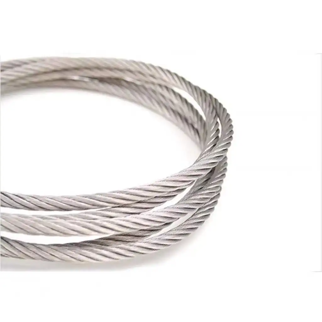 Haiboer 7X7 6MM Galvanized Stainless Steel Wire rope for Stair Protection