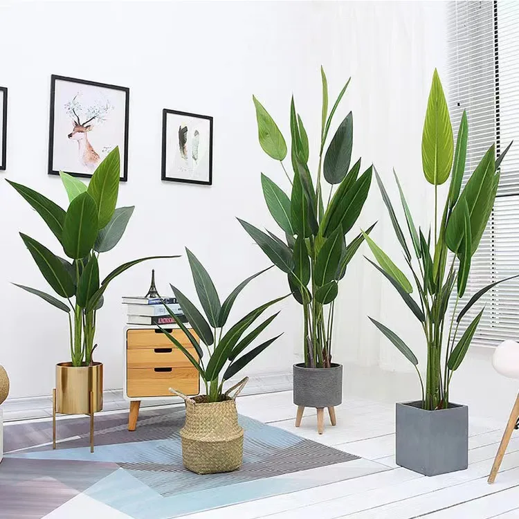 2ft 3ft 4ft 5ft 6ft 8ft Plastic Short Cheap Vintage Natural Artificial Plants Travel Banana Tree For Home Hotel Office Use