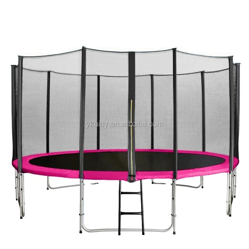 Высокое качество 13 футов большой ПВХ батут стальной каркас гимнастические упражнения на открытом воздухе для детей и взрослых мальчиков девочек