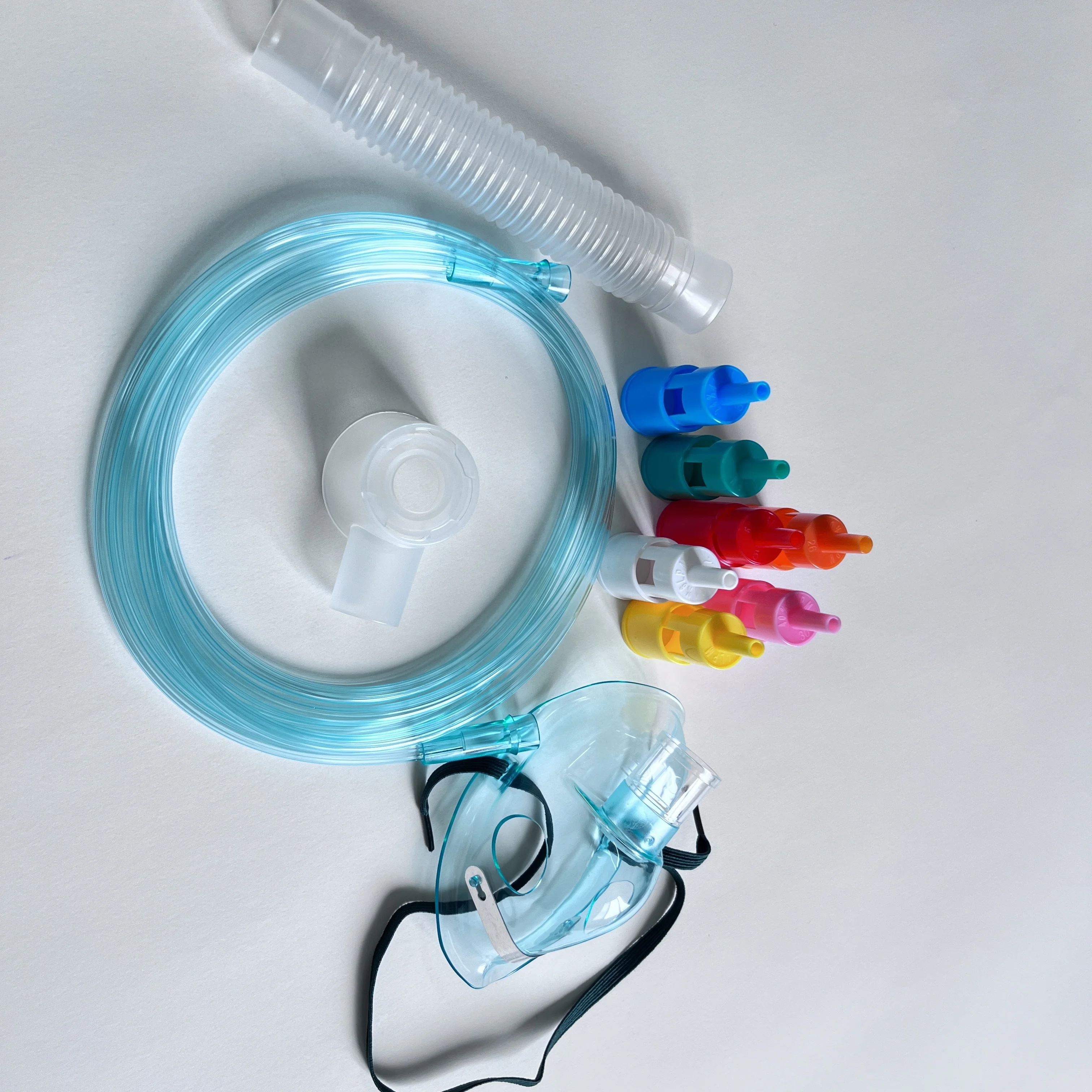 Fast-delivery Disposable PVC Venturi Mask with 7 Diluters Adjustable Venturi Mask