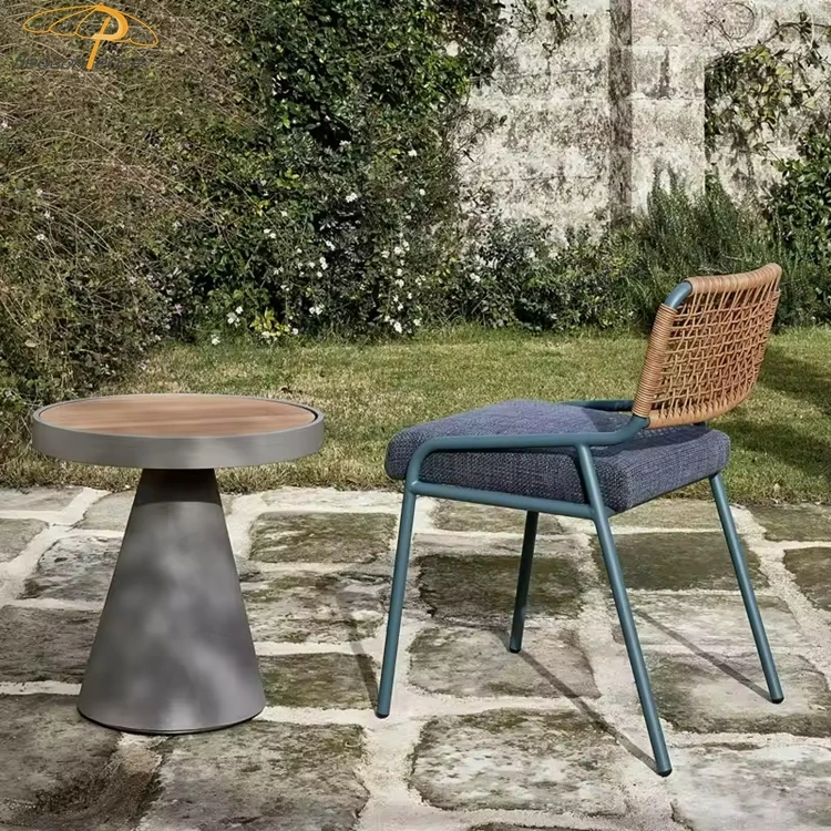 Outdoor leisure courtyard rattan chairs villa terrace garden high-end rattan chair for restaurant