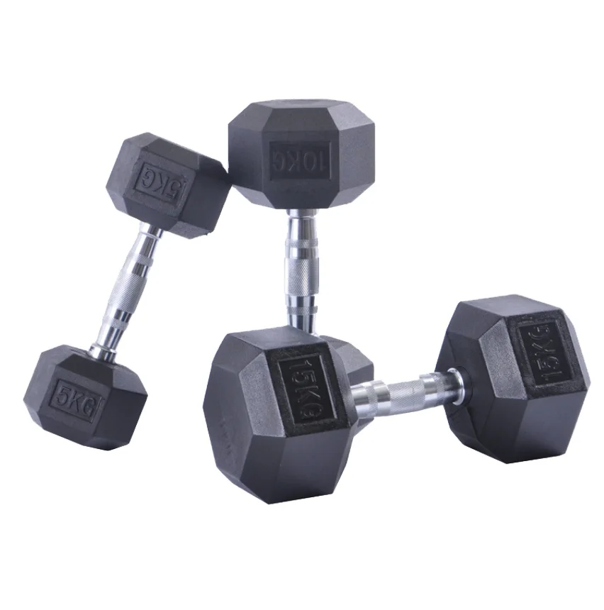 Commercial Hex Dumbbell Set for Gym 2.5-50 kg Free Weights in 2.5 5 7.5 10 15 20 22.5 25 30 32.5 35 37.5 40 45 47.5 kg Sizes