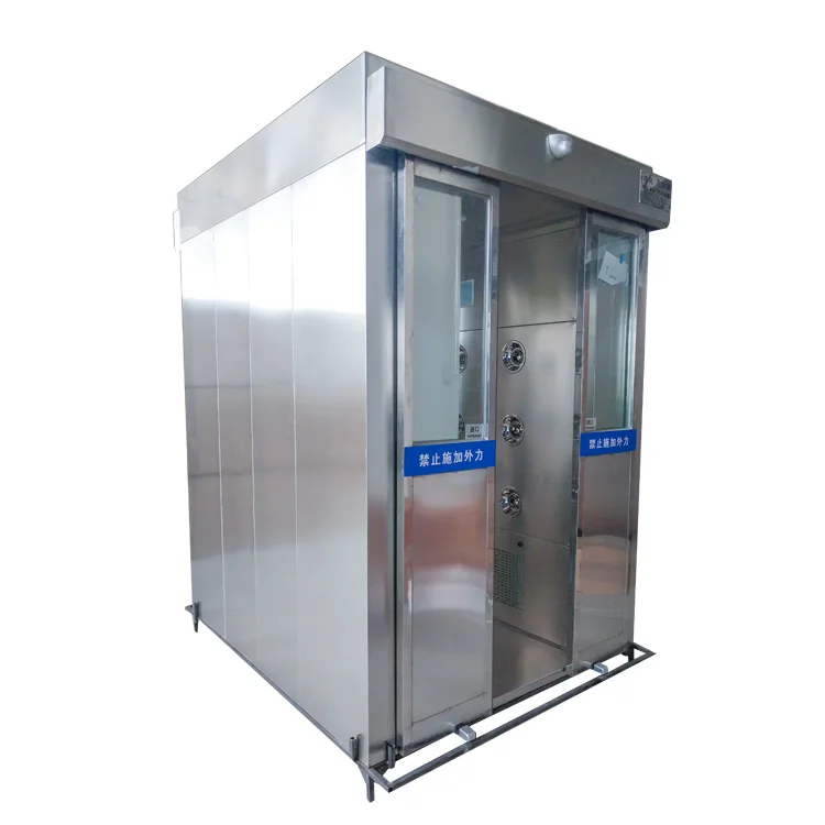 electronic factory use tunnel type cargo interlock air shower clean room machine
