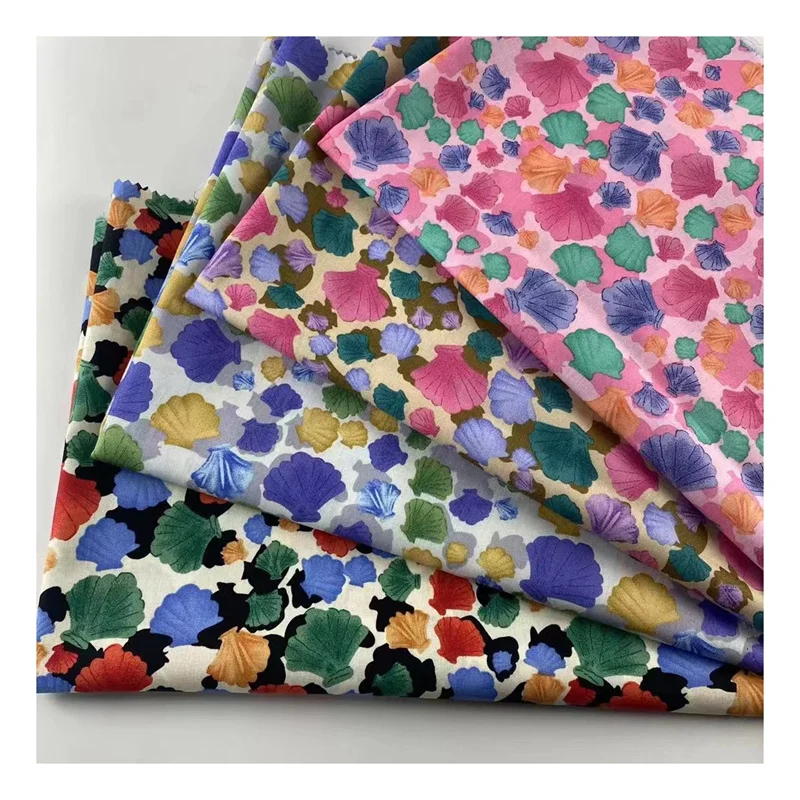 hot sale custom printed TC poplin floral printed polycotton fabric for garment and hometextile