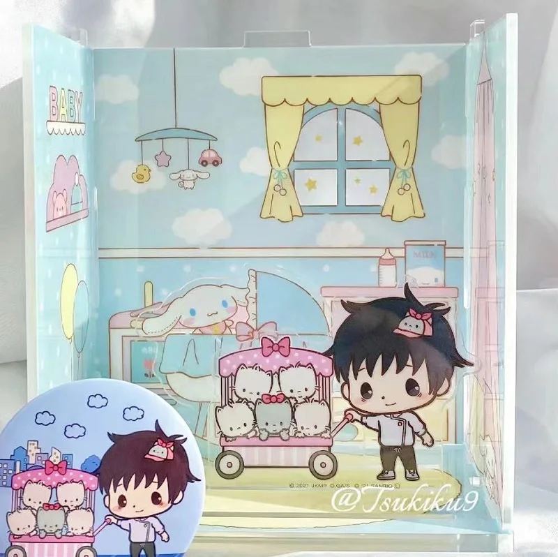 Customized Acrylic 3D Carton Display New Model Acrylic Anime Figure Standee For Desk Top Acrylic Anime Scene Display