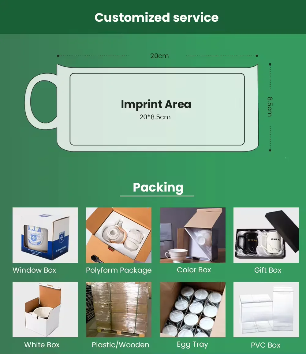 Blank Warehouse White Mug Sublimation promotion with custom logo