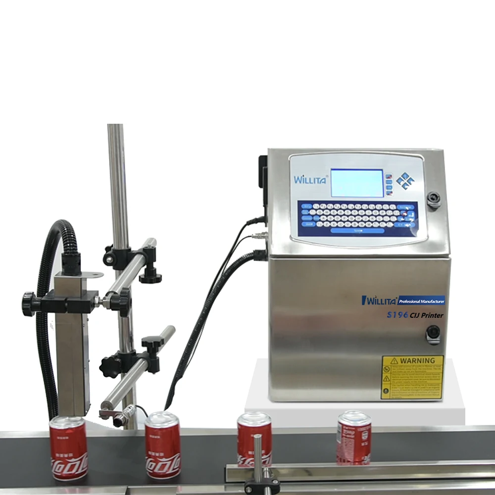 Eggs Bottle Carton Pouch Expiry Date Printing Machine PVC/ID Card Digital Industrial Inkjet Coding Printer