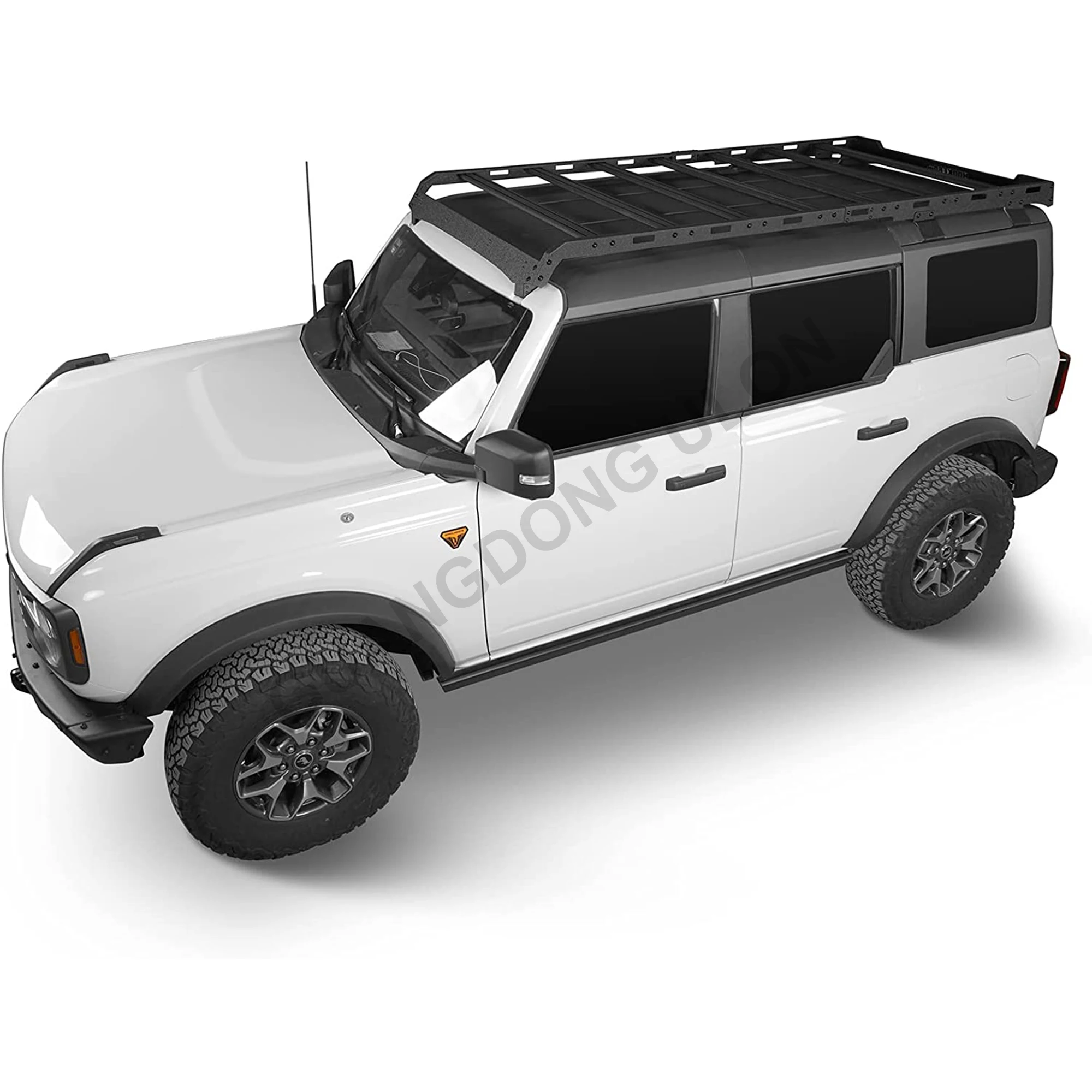 ULON Bronco Roof Rack Full Length Cargo Basket Cross bar for Ford Bronco 4 Door Hardtop 2021 2022 2023