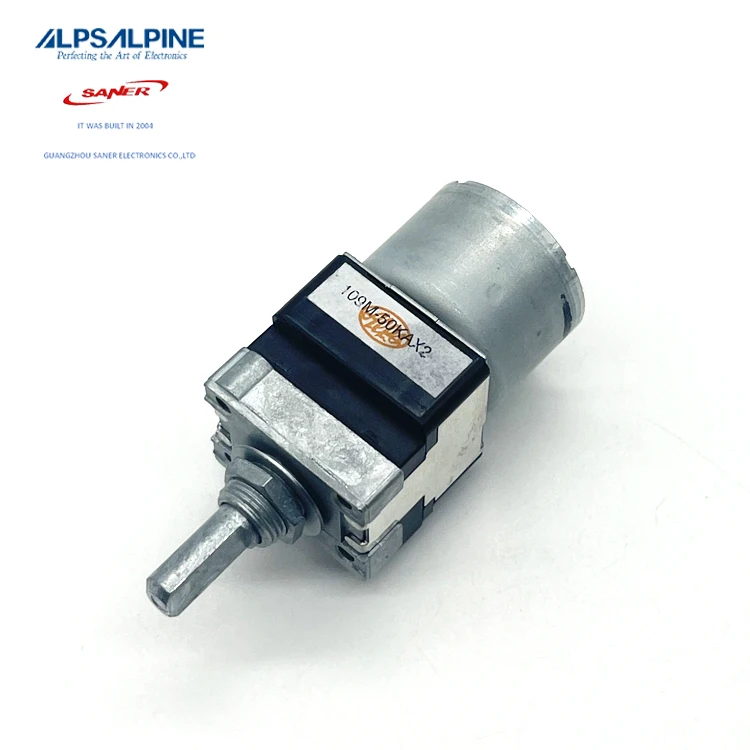 ALPS RK16812MG082 50KA*2 Metal shaft Motor driven type Rotary Potentiometer