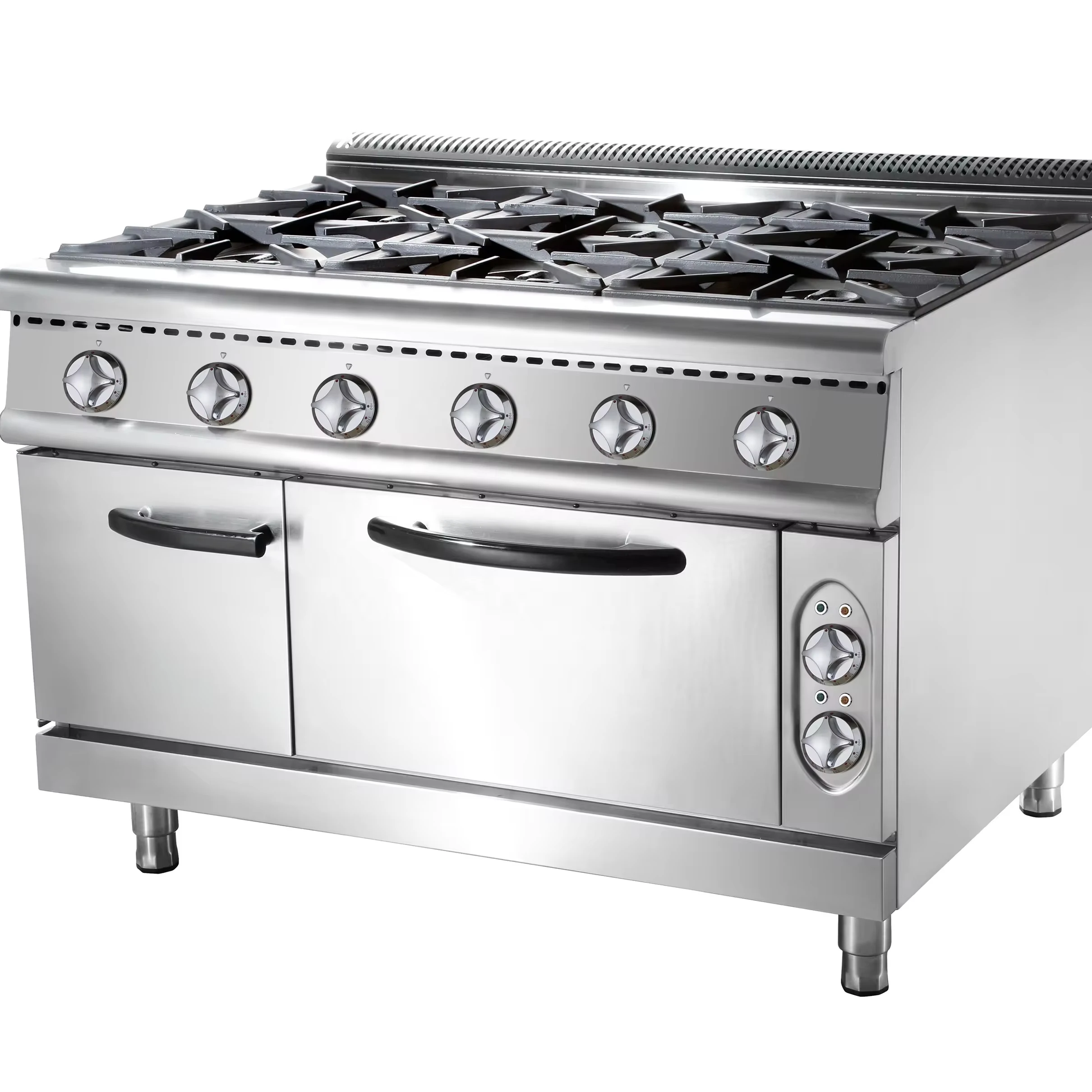 Luxury Gas Combination Oven with Electronic Direct Spark Ignition and Flame Failure Safety Device for each control