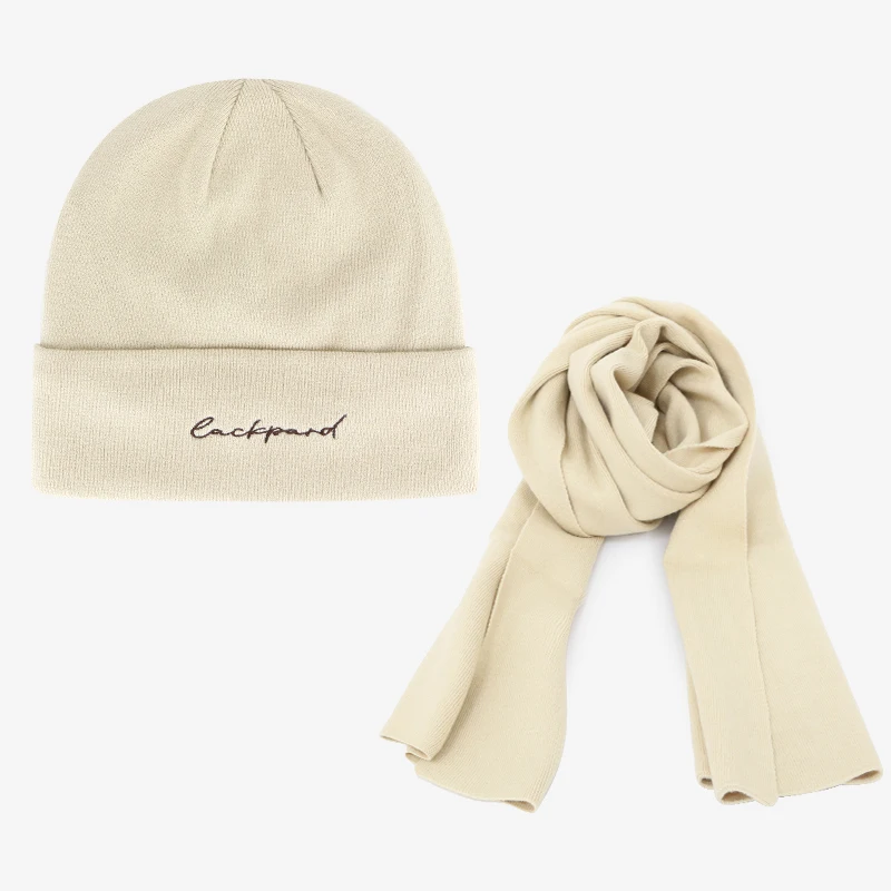 Акриловая Вязаная Шапка-бини, Шапка-бини, шарф и оптовая продажа, обычная Зимняя Вязаная Шапка-бини с манжетами на заказ для взрослых