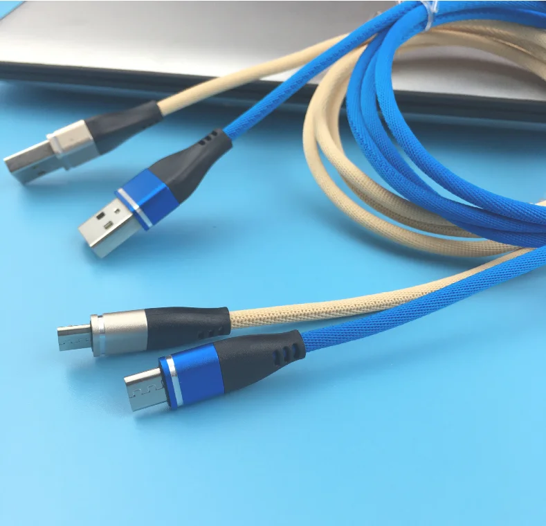 
Clearance sale for new style high quality weave cloth fast charging usb data cable 1m 3ft cables in stock for all kind cellphone 