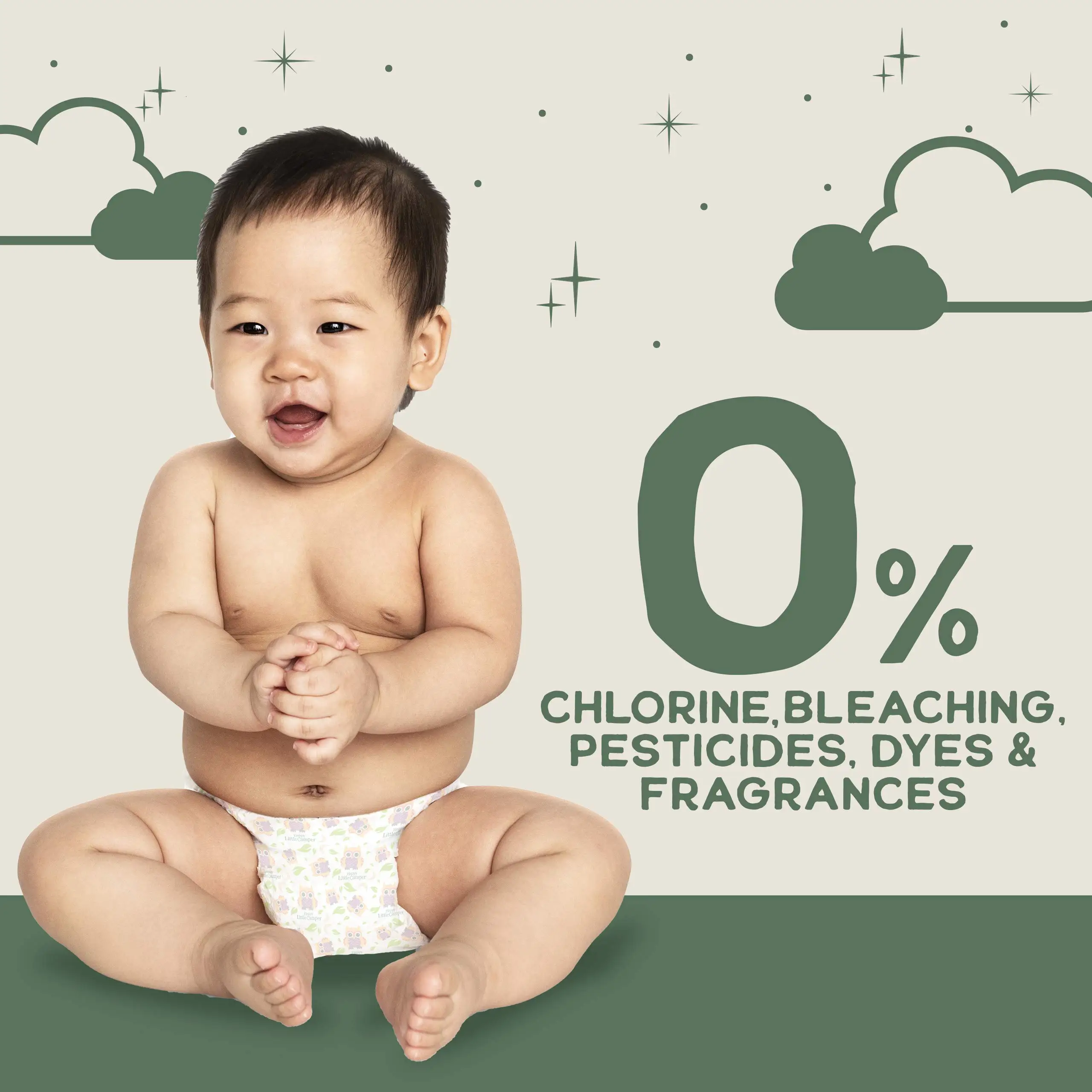 GIOTTO OEM/ODM 100% Bamboo Eco Friendly soft and breathable Biodegradable disposable baby diapers