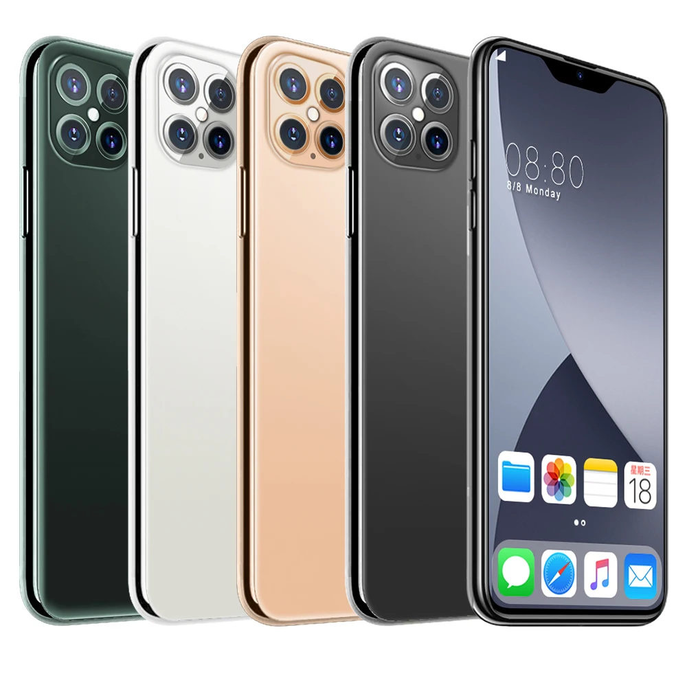  Новый высококлассный мобильный телефон I12 Pro 6 5 дюйма сотовый 8 ГБ + 256 памяти две sim-карты в режиме ожидания