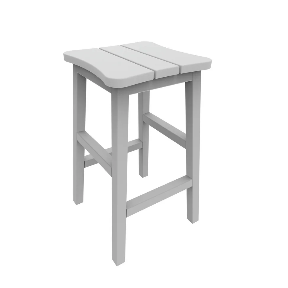HDPE Recycled Plastic Long Stool Chairs Outdoor Amish Leisure Lawns Poly Lumber Barstool