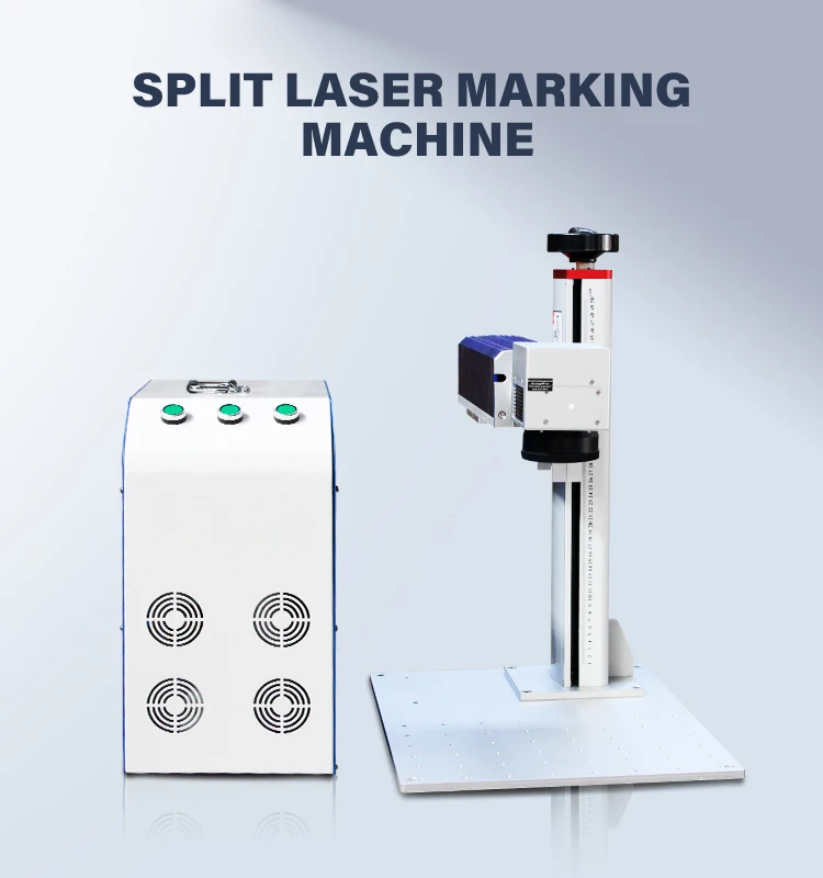CE Split Desktop Laser Marking Machine For Metal Plastic Fiber Laser Marking Machine Price