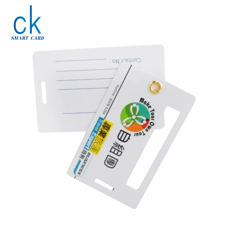 Manufacturer Promotion Product Plastic Waterproof Baggage Information Tag PVC Standard Double-Deck Hotel Resort Luggage Sign