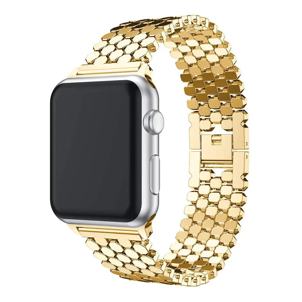 charm and luxury Stainless steel metal strap for apple watch serise5 4 3 2 1 For iwatch strap 38mm 40mm 42mm 44mm