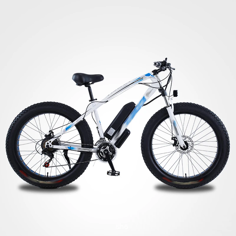 Алукард 350W 500W 1000w электрический горный велосипед 26 дюймов с толстыми покрышками бездорожье оптовая продажа складной